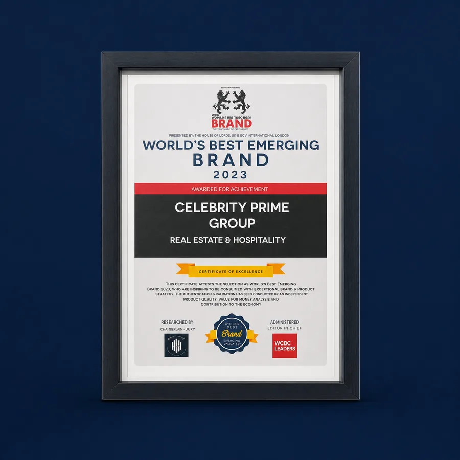 World's Best Emerging Brand 2023 certificate
