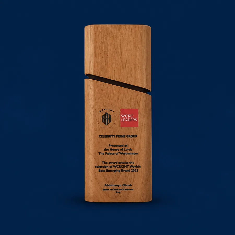 World's Best Emerging Brand 2023 trophy